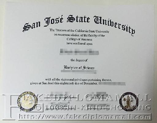 San Jose State University degree, buy a fake degree