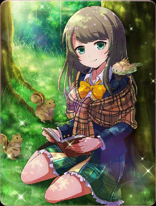 戰鬥女子學園066【木陰で読書】くるみ
