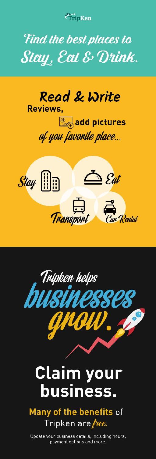 Find the Best Places to Stay, Eat & Drink at TripKen