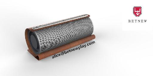 Vintage Leather Wireless Bluetooth Speaker, 20W, 2 Powerful drivers, 2 Powerful Woofers, DEEP BASS, Hands-Free Calling, 3D Sound, NFC, 9  hours Playtime, for android,ios,windows