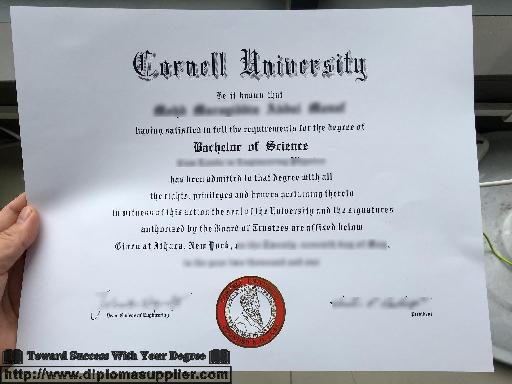 Cornell University fake degree certificate