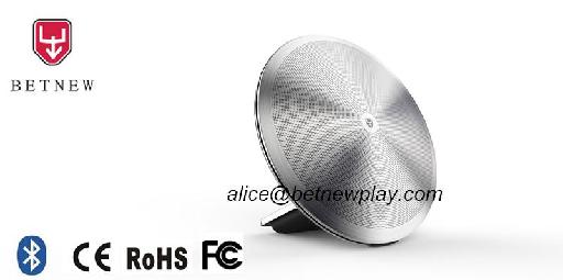 nfc mini speaker Betnew A9,new tech metal round shape bluetooth speaker 20w with 3d stereo treble sound