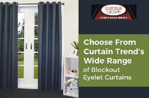Wide Range of Blockout Eyelet Curtains