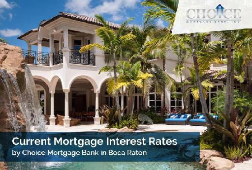 Current Mortgage Interest Rates by Choice Mortgage Bank