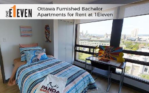 Ottawa Furnished Bachelor Apartments for Rent at 1Eleven