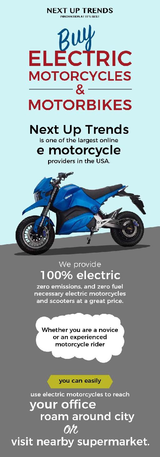 Buy Electric Motorcycles & Motorbikes Online