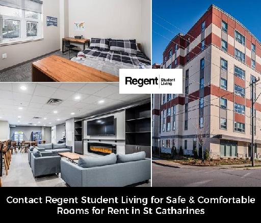 Contact Regent Student Living for Safe & Comfortable Rooms for Rent in St Catharines