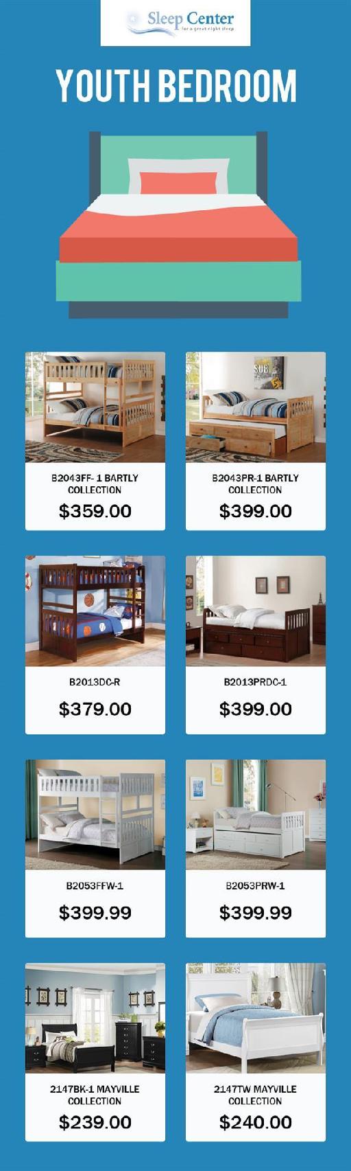 Sleep Center – Your One-Stop-Shop to Buy Youth Bedroom Furniture in Sacramento & Davis, CA