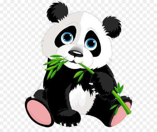 熊猫吃竹叶