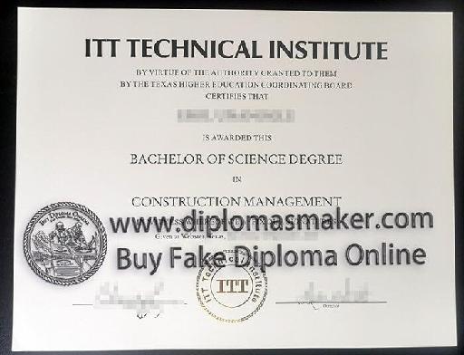 Sample of fake diploma certificate from American university