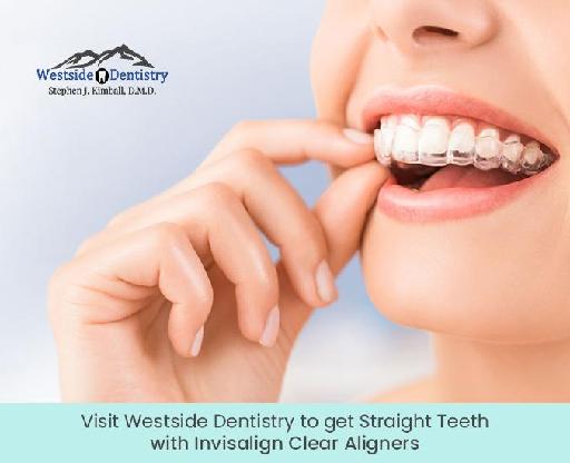 Visit Westside Dentistry to get Straight Teeth with Invisalign Clear Aligners