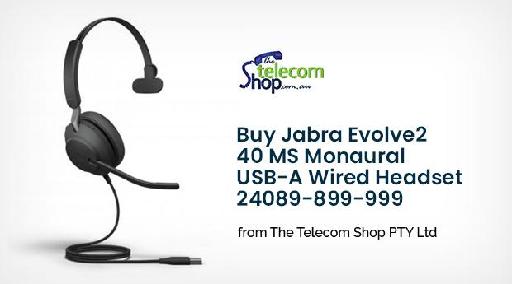 Buy Jabra Evolve2 40 MS Monaural USB-A Wired Headset