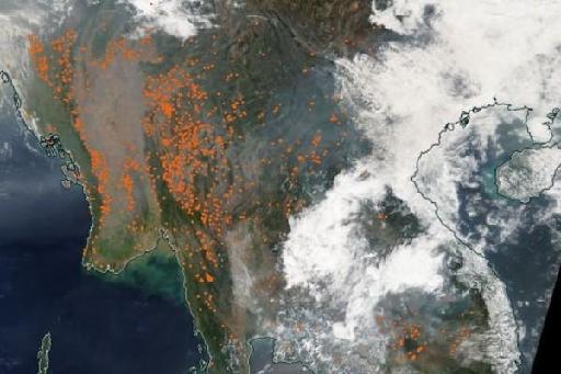 中南半島驚傳「火點」衛星照 農民開始春季火耕