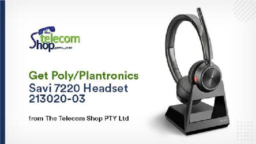 Get Poly/Plantronics Savi 7220 Headset 213020-03